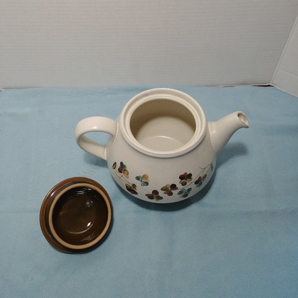 Vintage Denby Stoneware Shamrock Teapot with Lid Excellent - Picture 2 of 13